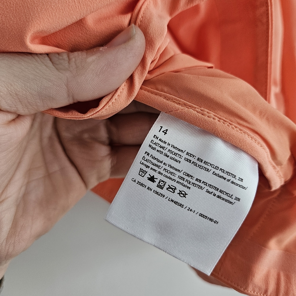 lululemon athletica Mist Over Windbreaker Apricot Color Size 14 - Picture 9 of 9